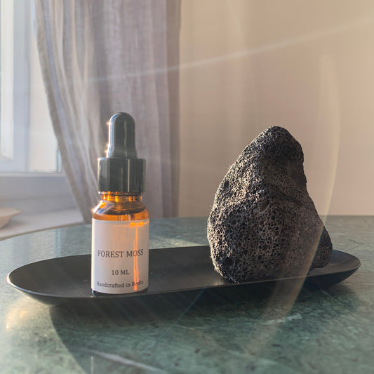 FOREST MOSS – Essential Oil & Lava Stone Diffuser Set | Grounding & Earthy Aroma